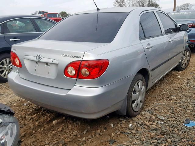 JTDBR32E760074761 - 2006 TOYOTA COROLLA CE SILVER photo 4