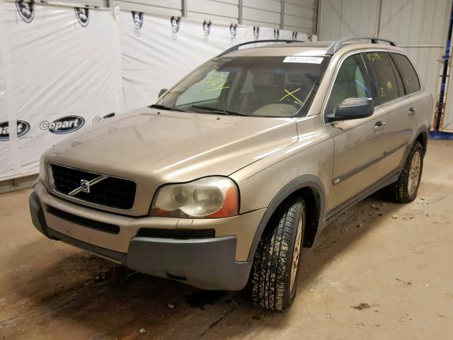 YV1CZ91H541121273 - 2004 VOLVO XC90 T6 BEIGE photo 2