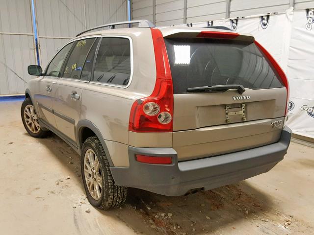 YV1CZ91H541121273 - 2004 VOLVO XC90 T6 BEIGE photo 3