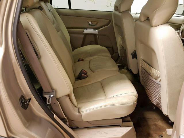 YV1CZ91H541121273 - 2004 VOLVO XC90 T6 BEIGE photo 6