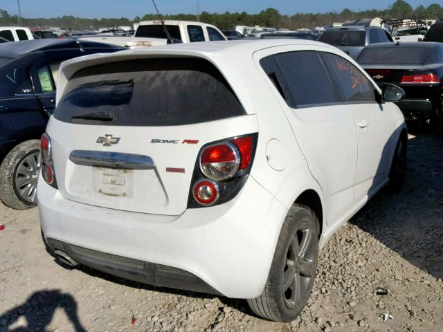 1G1JG6SB8E4157396 - 2014 CHEVROLET SONIC RS WHITE photo 4