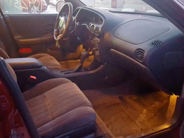 1G2WP52K32F289252 - 2002 PONTIAC GRAND PRIX BURGUNDY photo 5