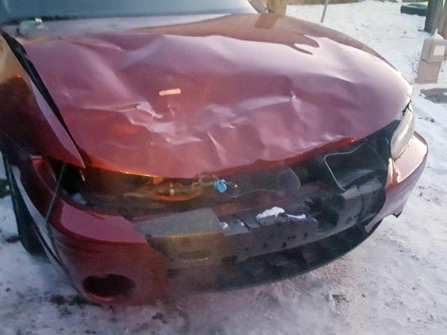 1G2WP52K32F289252 - 2002 PONTIAC GRAND PRIX BURGUNDY photo 9