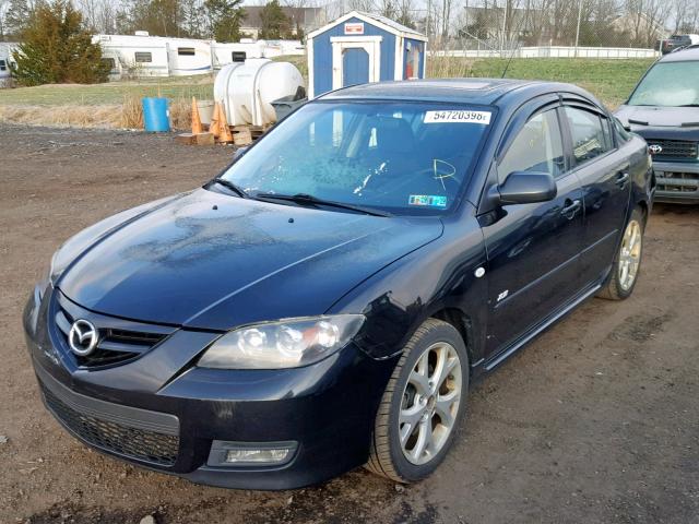 JM1BK324371637036 - 2007 MAZDA 3 S BLACK photo 2