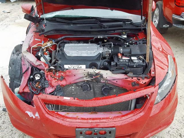 1HGCS2B82BA005348 - 2011 HONDA ACCORD EXL RED photo 7