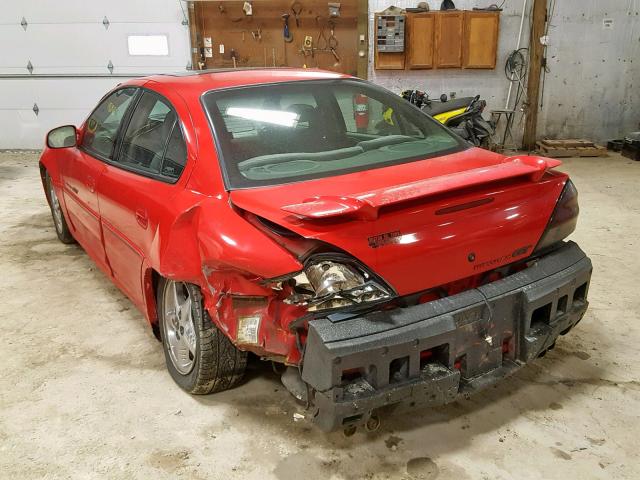 1G2NW52E51C195950 - 2001 PONTIAC GRAND AM G RED photo 3