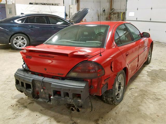 1G2NW52E51C195950 - 2001 PONTIAC GRAND AM G RED photo 4