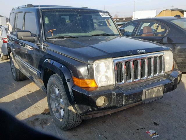 1J8HH58N96C144476 - 2006 JEEP COMMANDER BLACK photo 1