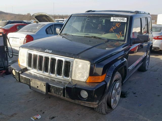 1J8HH58N96C144476 - 2006 JEEP COMMANDER BLACK photo 2