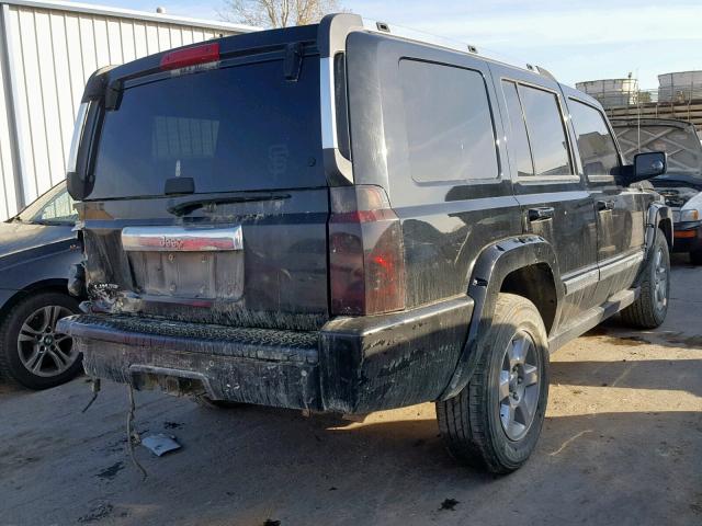 1J8HH58N96C144476 - 2006 JEEP COMMANDER BLACK photo 4