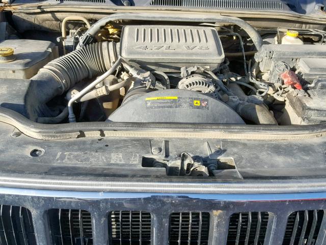 1J8HH58N96C144476 - 2006 JEEP COMMANDER BLACK photo 7