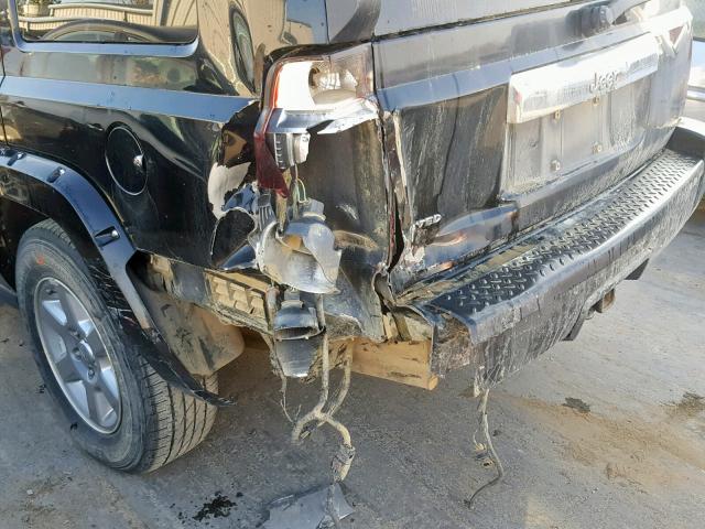 1J8HH58N96C144476 - 2006 JEEP COMMANDER BLACK photo 9