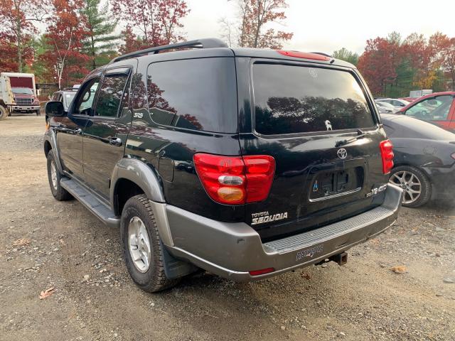 5TDBT44A03S186800 - 2003 TOYOTA SEQUOIA SR BLACK photo 8