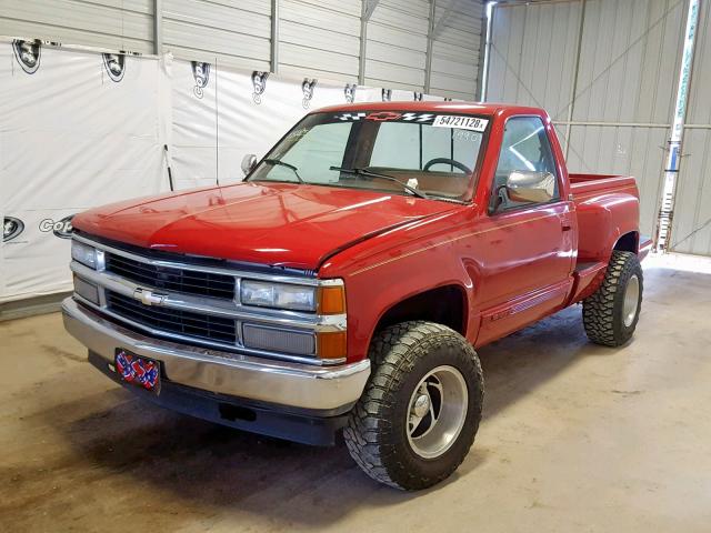 1GCDK14K0LZ112553 - 1990 CHEVROLET GMT-400 K1 RED photo 2