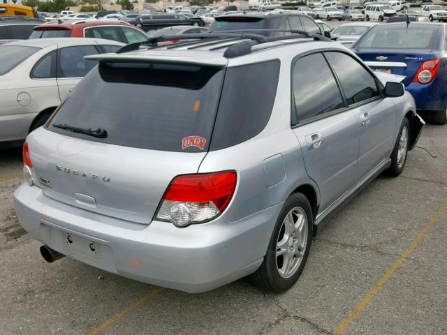 JF1GG29624G815798 - 2004 SUBARU IMPREZA WR SILVER photo 4