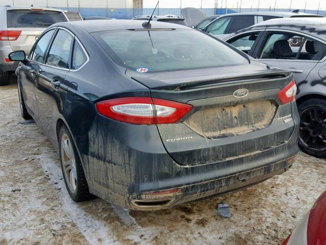 3FA6P0D98FR270493 - 2015 FORD FUSION TIT GREEN photo 3