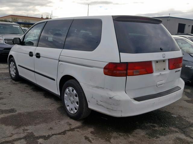 2HKRL1850YH560913 - 2000 HONDA ODYSSEY LX WHITE photo 3