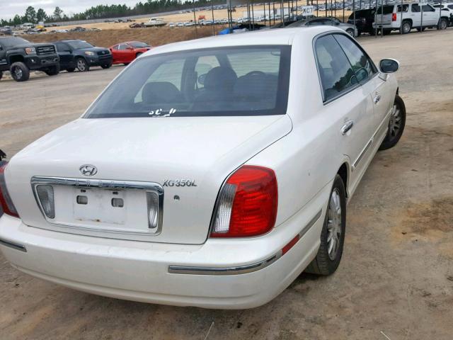 KMHFU45EX4A371057 - 2004 HYUNDAI XG 350 WHITE photo 4