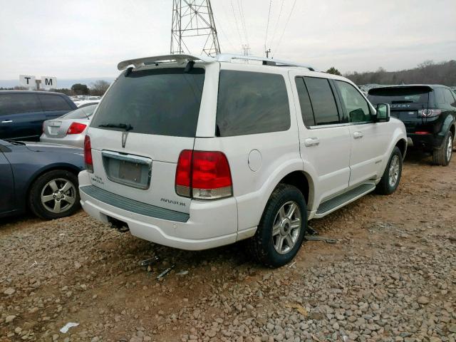 5LMEU88H95ZJ30874 - 2005 LINCOLN AVIATOR 白色 照片 4