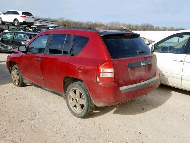 1J4FT47B99D200794 - 2009 JEEP COMPASS SP წითელი ფოტო 3