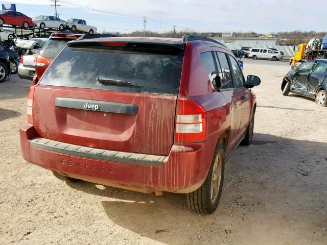 1J4FT47B99D200794 - 2009 JEEP COMPASS SP RED photo 4