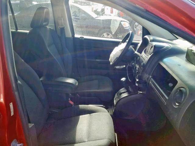 1J4FT47B99D200794 - 2009 JEEP COMPASS SP წითელი ფოტო 5