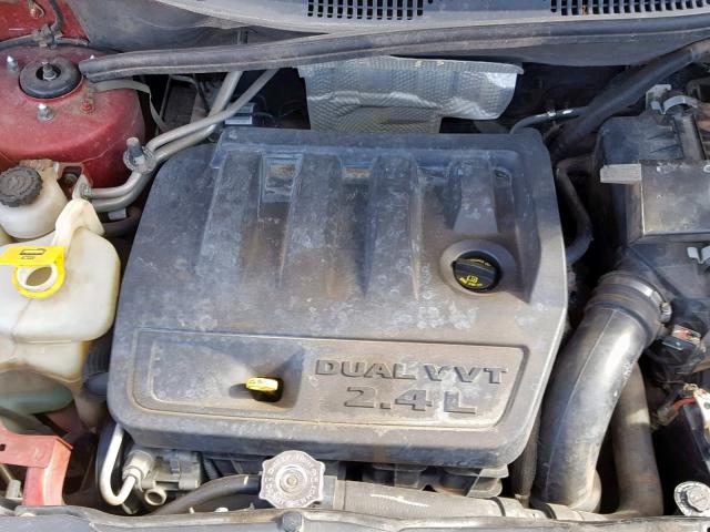 1J4FT47B99D200794 - 2009 JEEP COMPASS SP წითელი ფოტო 7