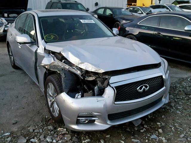 JN1BV7AR8EM687134 - 2014 INFINITI Q50 BASE SILVER photo 1