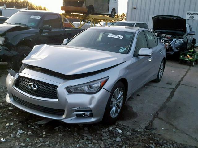 JN1BV7AR8EM687134 - 2014 INFINITI Q50 BASE SILVER photo 2