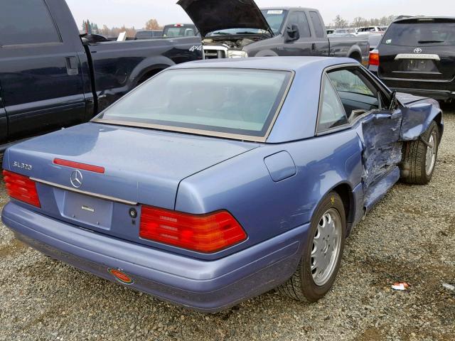 WDBFA63F6VF153351 - 1997 MERCEDES-BENZ SL 320 BLUE photo 4