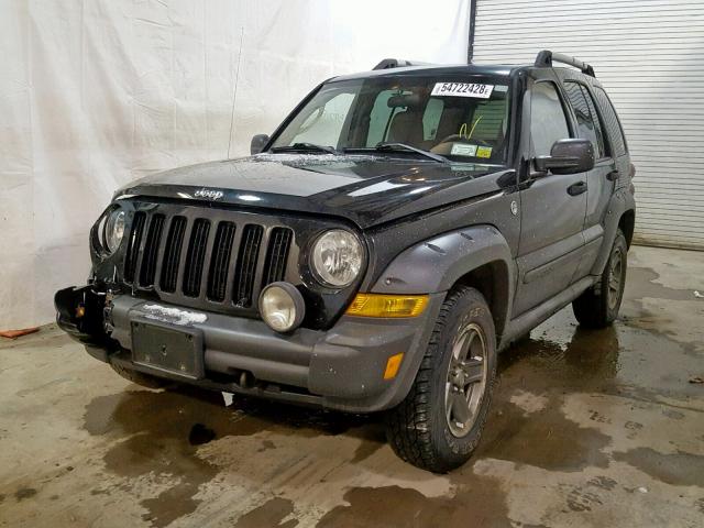 1J4GL38K76W182468 - 2006 JEEP LIBERTY RE BLACK photo 2