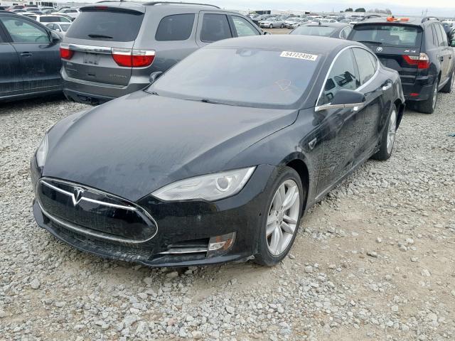 5YJSA1E13FF105722 - 2015 TESLA MODEL S BLACK photo 2