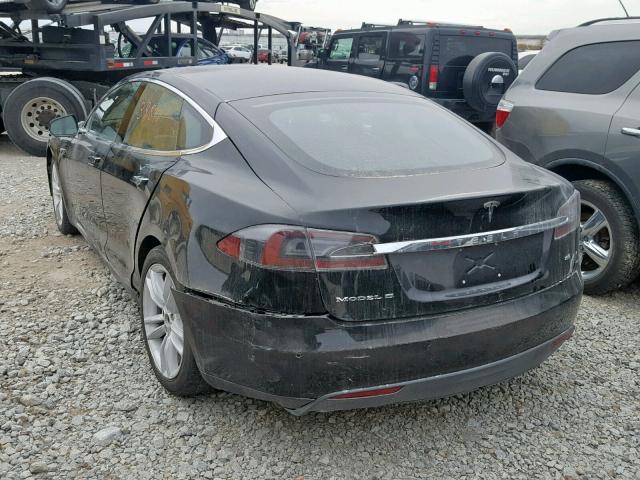 5YJSA1E13FF105722 - 2015 TESLA MODEL S أسود صورة 3