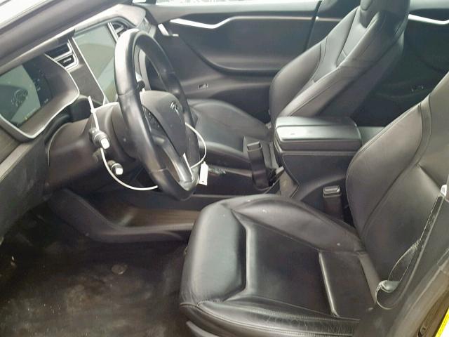 5YJSA1E13FF105722 - 2015 TESLA MODEL S أسود صورة 5