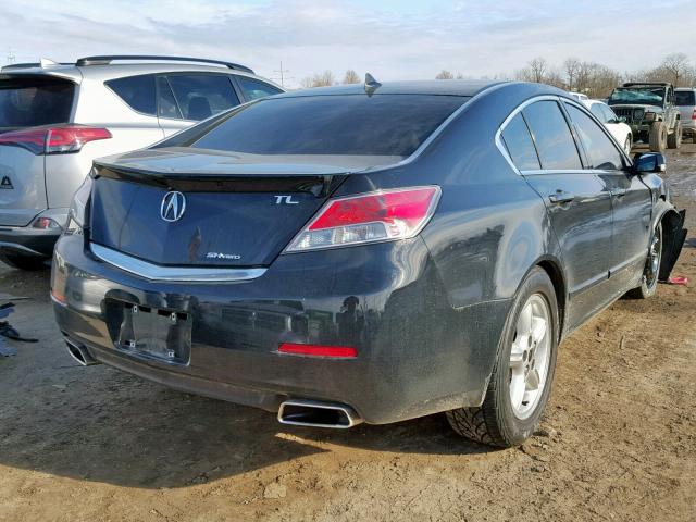 19UUA9F75DA001671 - 2013 ACURA TL ADVANCE BLACK photo 4