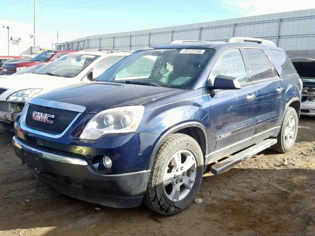 1GKEV13728J132385 - 2008 GMC ACADIA SLE BLUE photo 2