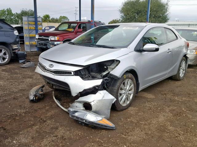 KNAFX6A8XE5237552 - 2014 KIA FORTE EX SILVER photo 2