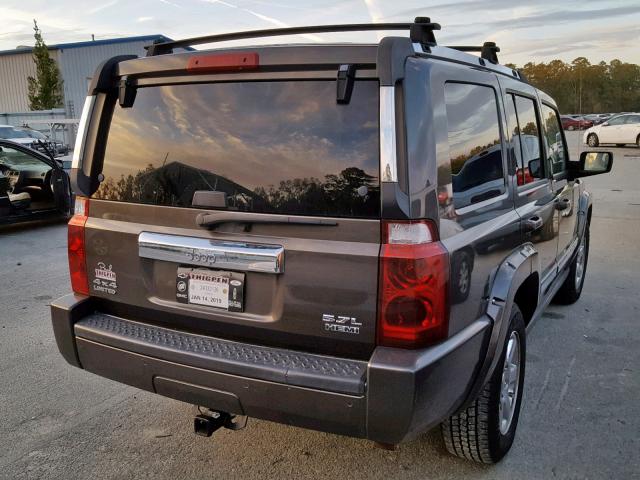 1J8HG58296C233506 - 2006 JEEP COMMANDER GRAY photo 4