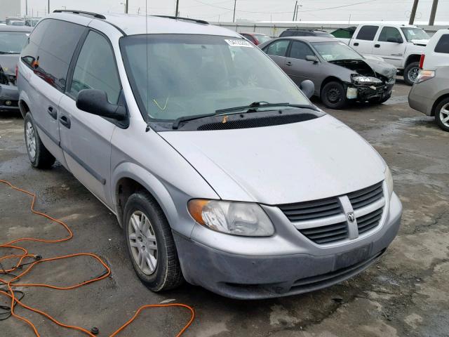 1D4GP25R67B205627 - 2007 DODGE CARAVAN SE SILVER photo 1