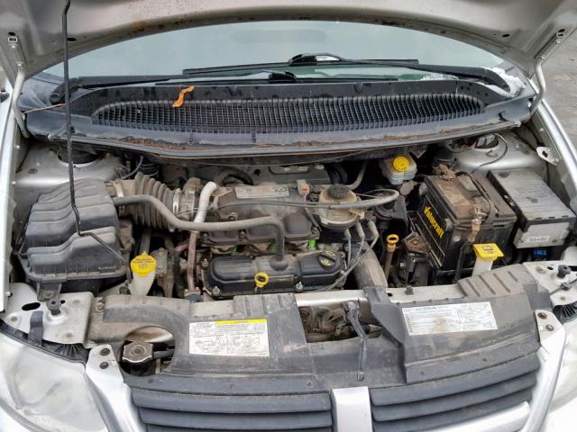 1D4GP25R67B205627 - 2007 DODGE CARAVAN SE SILVER photo 7