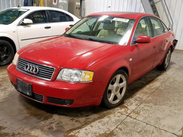 WAULD64B53N048789 - 2003 AUDI A6 2.7T QU RED photo 2