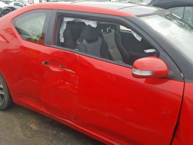 JTKJF5C72E3076987 - 2014 TOYOTA SCION TC წითელი ფოტო 9