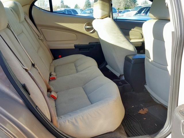 2G2WP552361307743 - 2006 PONTIAC GRAND PRIX ბეჟი ფოტო 6