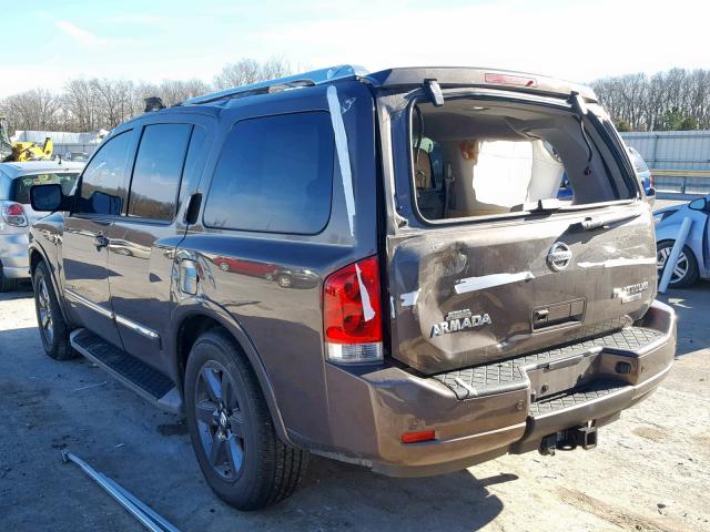 5N1BA0NF4DN613973 - 2013 NISSAN ARMADA PLA GRAY photo 3