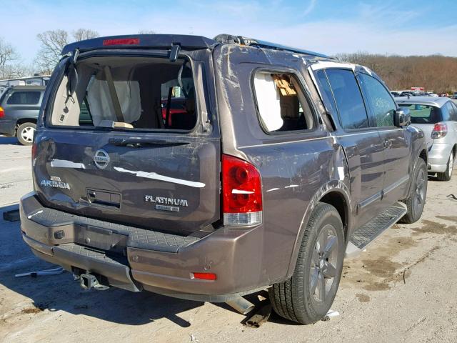 5N1BA0NF4DN613973 - 2013 NISSAN ARMADA PLA GRAY photo 4