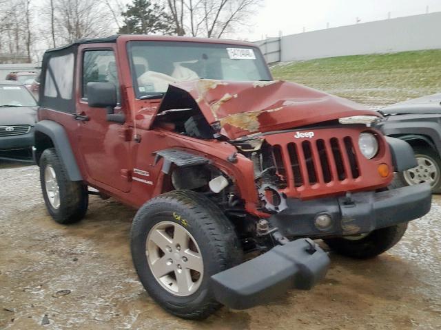 1J4AA2D1XAL175124 - 2010 JEEP WRANGLER S MAROON photo 1