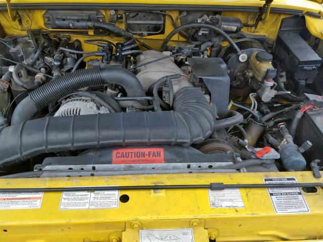 1FTCR10U8SPA81559 - 1995 FORD RANGER YELLOW photo 7