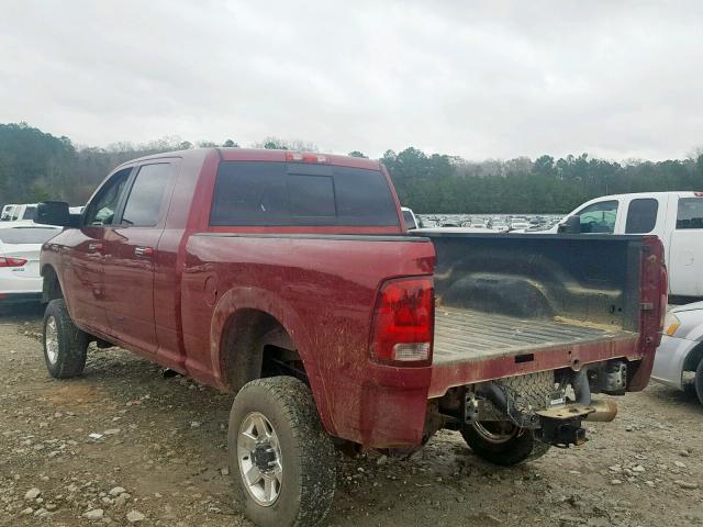 3C6UD5ML5CG212312 - 2012 DODGE RAM 2500 S MAROON photo 3