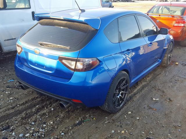 JF1GR7E63BG828361 - 2011 SUBARU IMPREZA WR BLUE photo 4