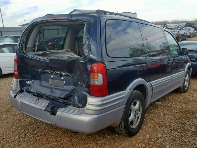 1GMDX03E01D261865 - 2001 PONTIAC MONTANA BLUE photo 4